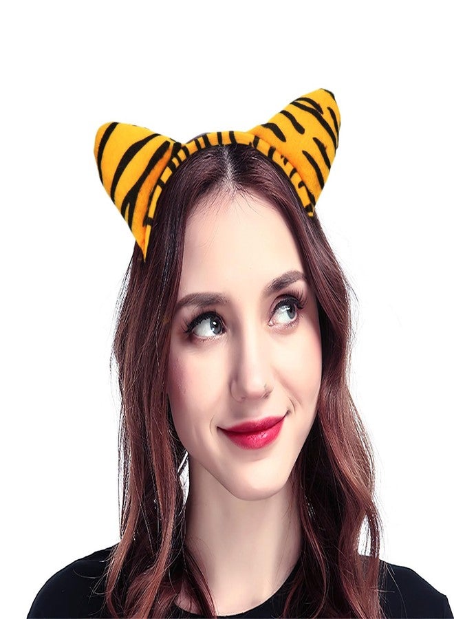 Liatunou Tiger Headband,Tiger Costume Headwear Cute Tiger Ears for Halloween Christmas Party Favor Birthday Gift - Image 3